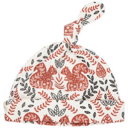 Pigeon Organics Knotted Hat Newborn Squirrel