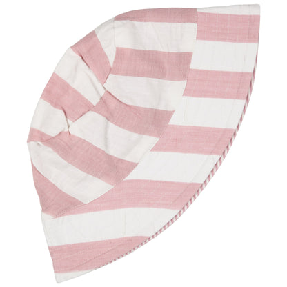Pigeon Organics Reversible Sun Hat Seersucker Stripe Pink