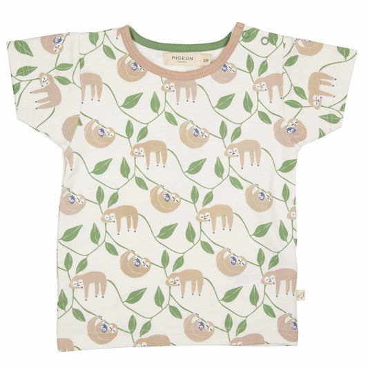 Pigeon Organics Short Sleeve T-Shirt Sloths