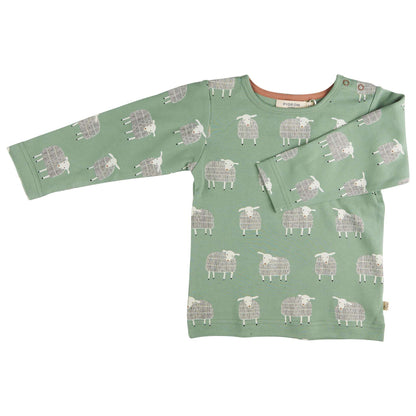 Pigeon Organics Long Sleeve T-Shirt Sheep Green