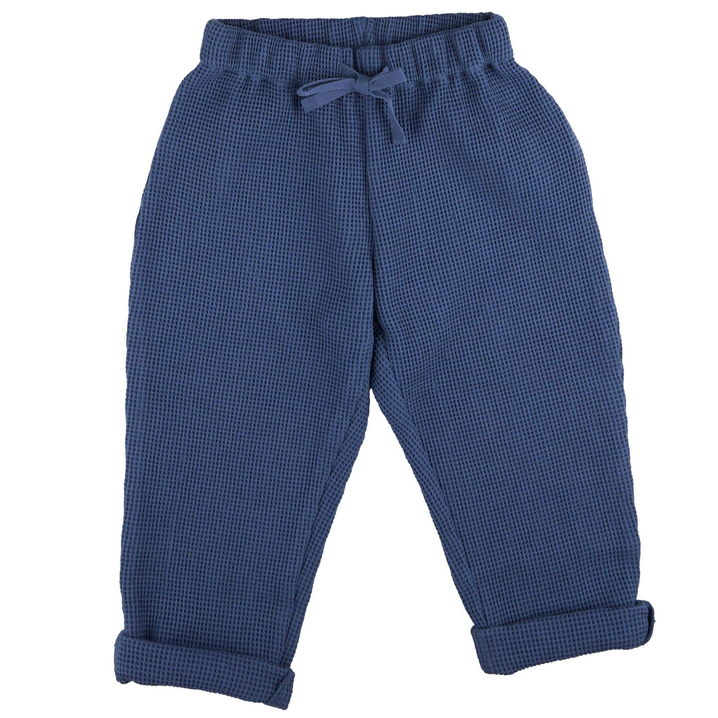 Pigeon Organics Waffle Trousers Night Blue