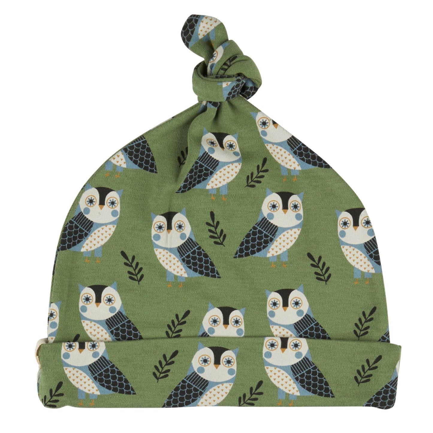 Pigeon Organics Knotted Hat Green Owl