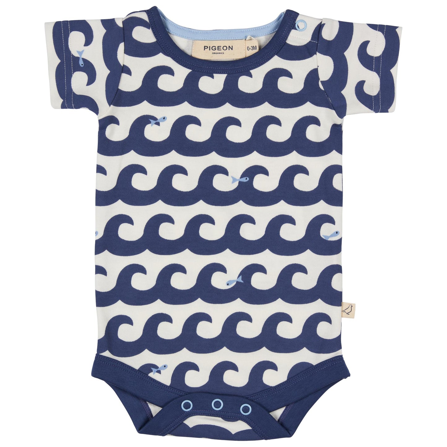 Pigeon Organics Short Sleeve Body Navy Wave