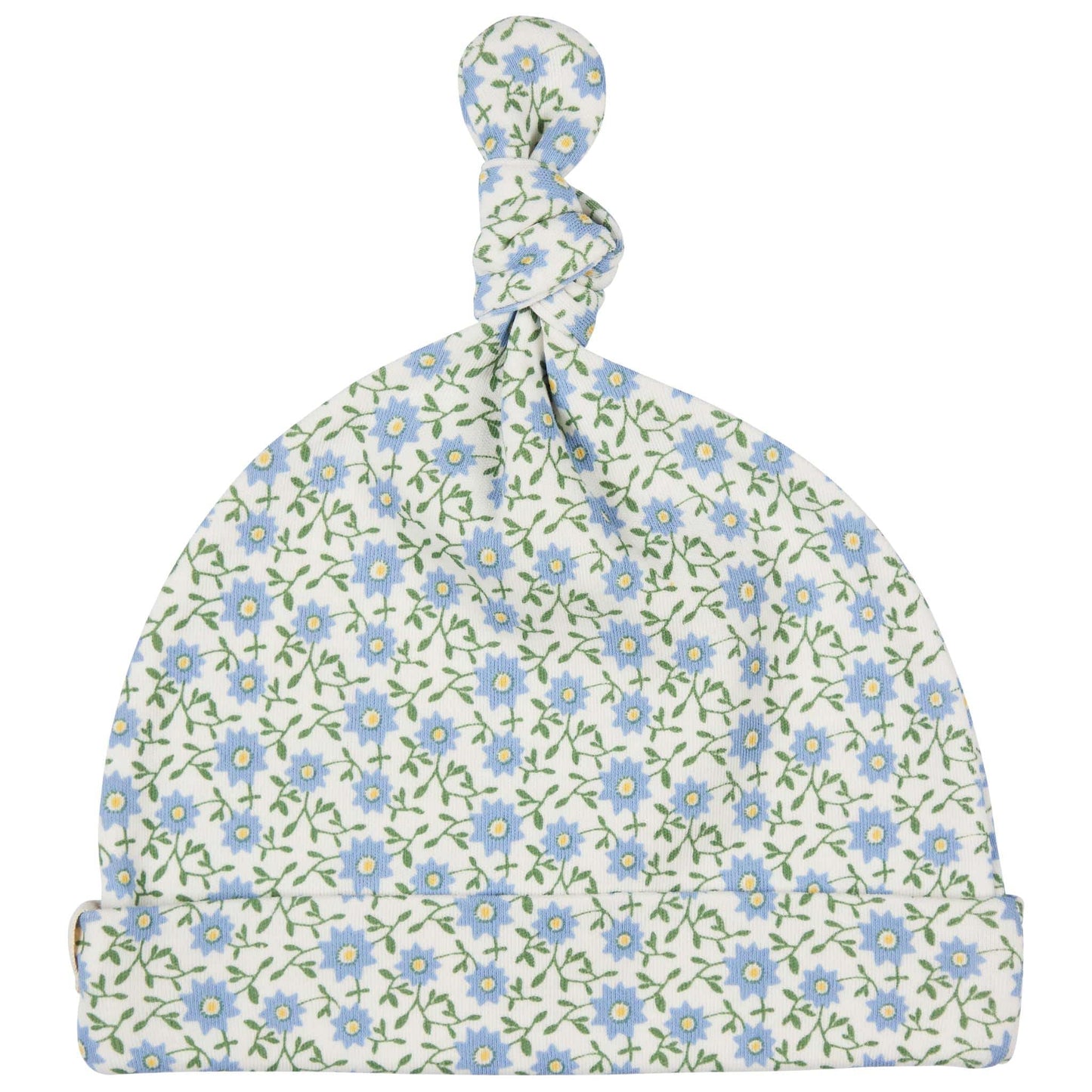 Pigeon Organics Knotted Hat Ditsy Blue