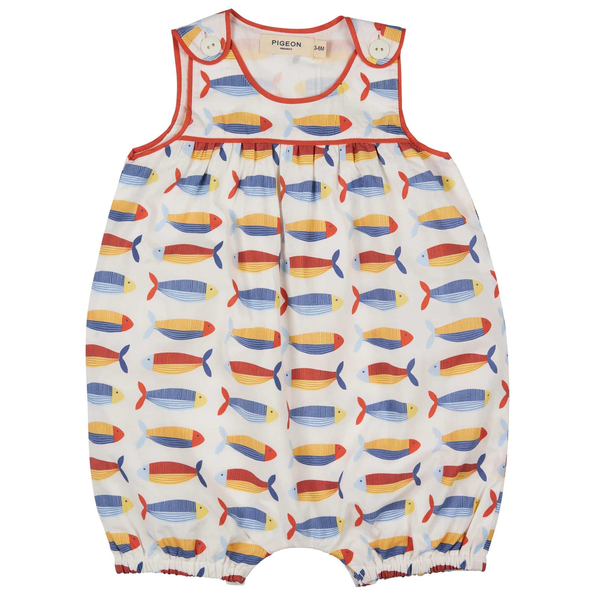 Pigeon Organics Baby Playsuit Sardines