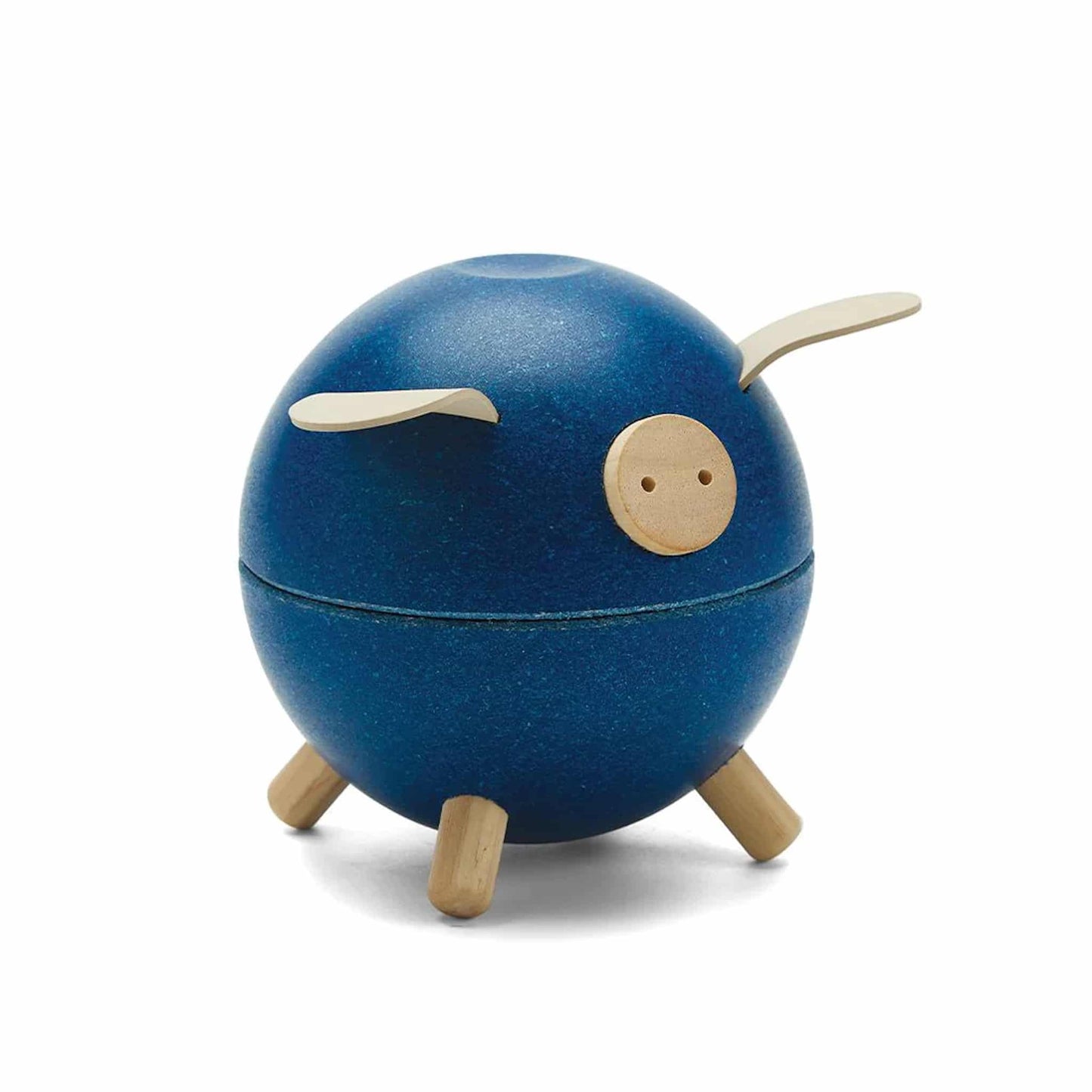 Plan Toys Piggy Bank Blue Front