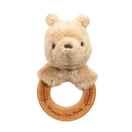 Rainbow Designs Always and Forever Collection Winnie the Pooh Wooden Ring Rattle