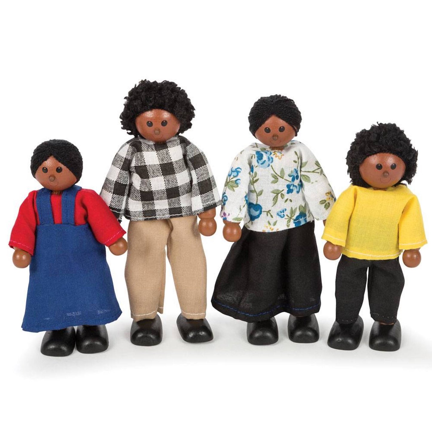 Tildo Dolls House Figures Black Family