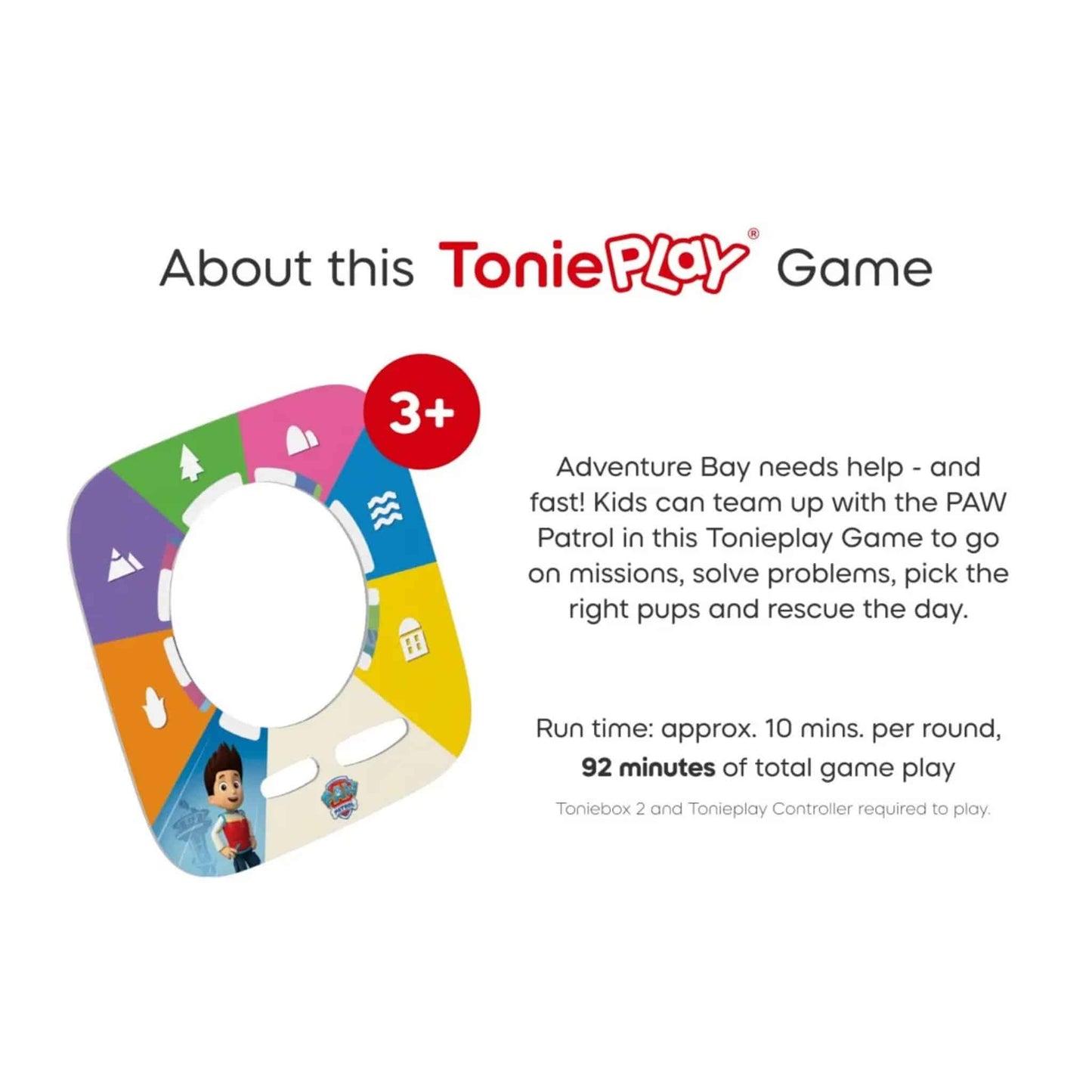 Tonies Tonieplay Game PAW Patrol Adventure Bay Rescue Heroes About