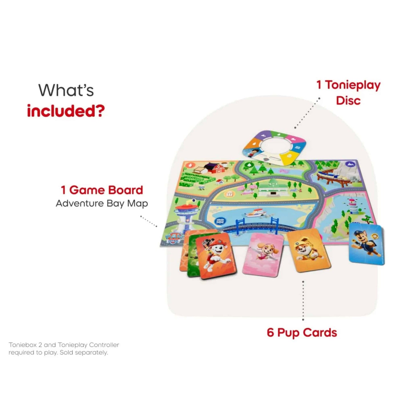 Tonies Tonieplay Game PAW Patrol Adventure Bay Rescue Heroes Contents