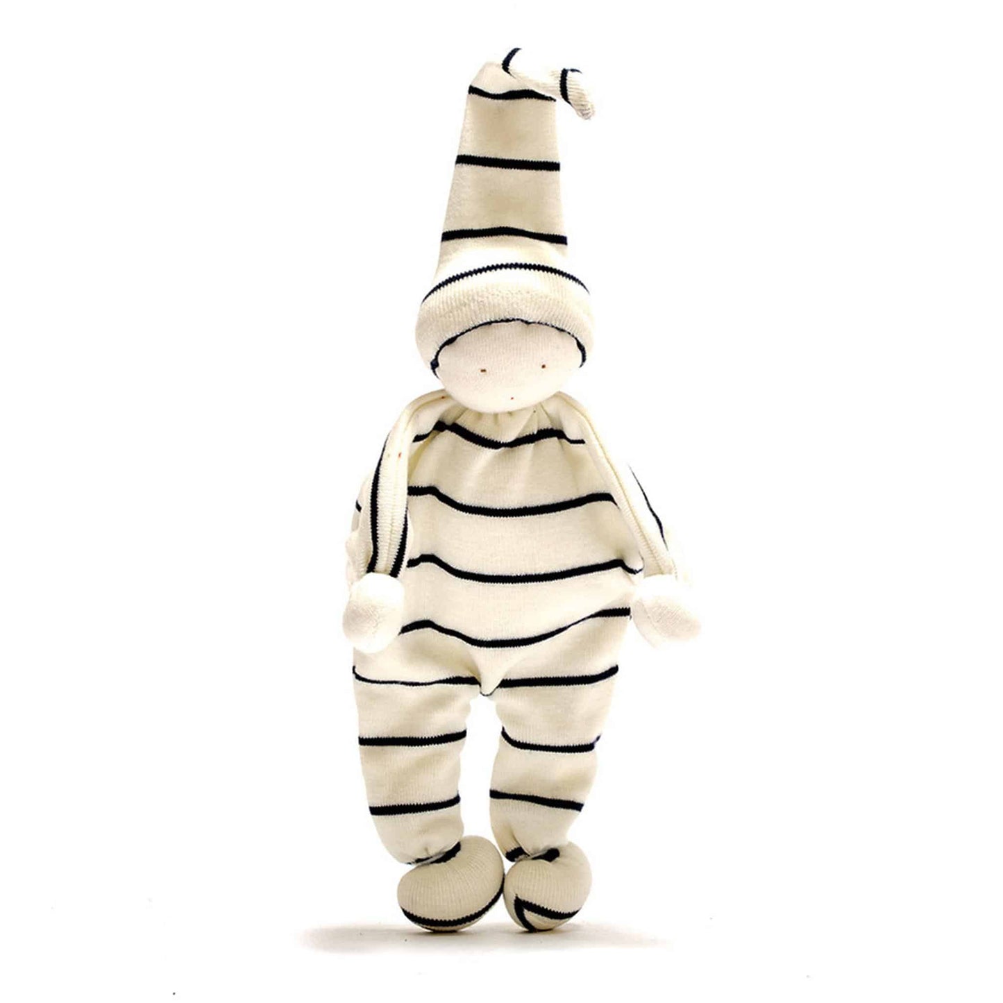 Under the Nile Organic Cotton Comforter White with Blue Stripe