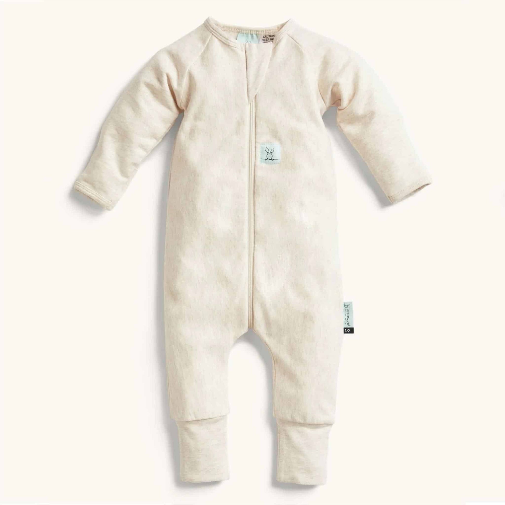 ergopouch Layers Long Sleeve Babygrow 0.2 TOG Oatmeal