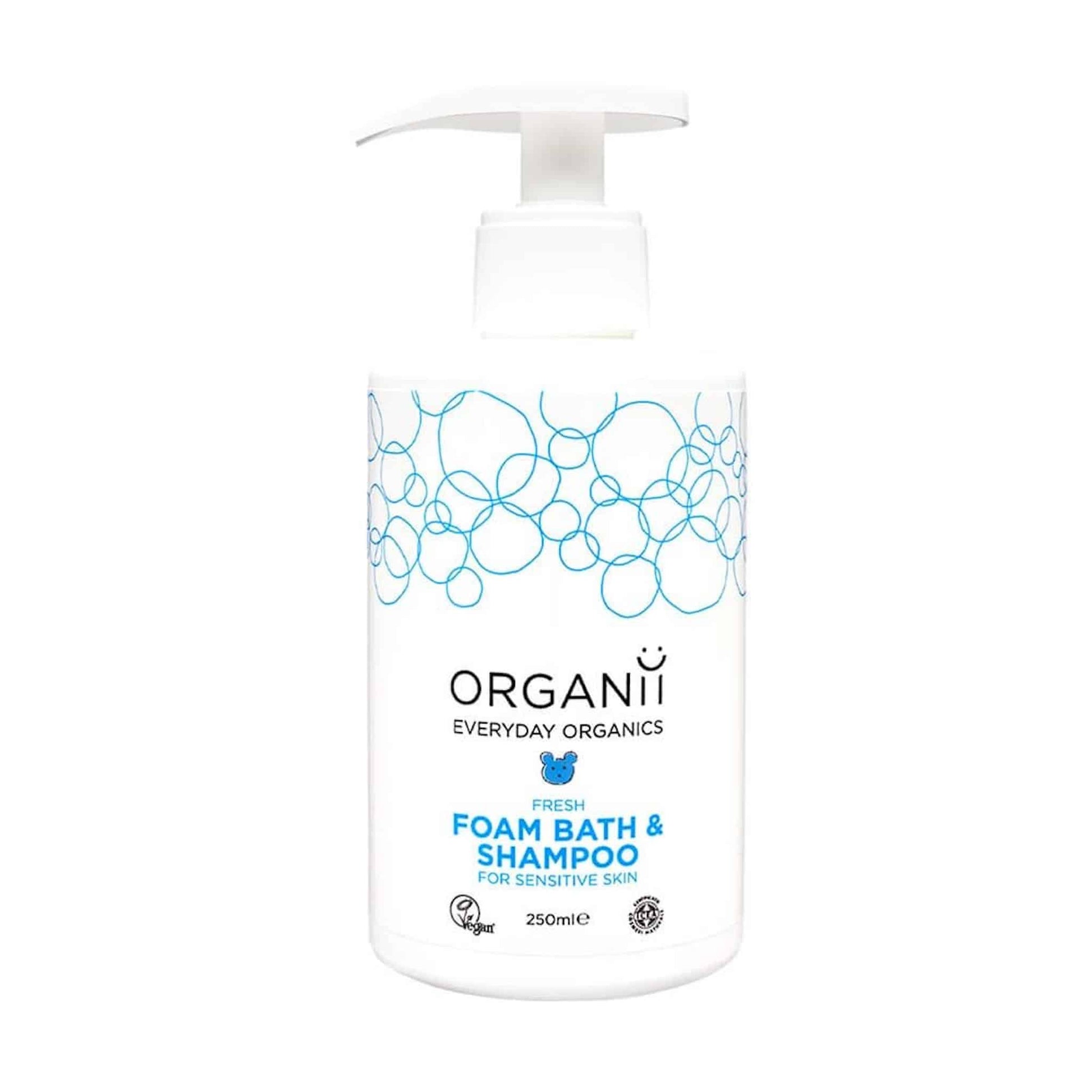 Organii Fresh Foam Bath & Shampoo 250ml