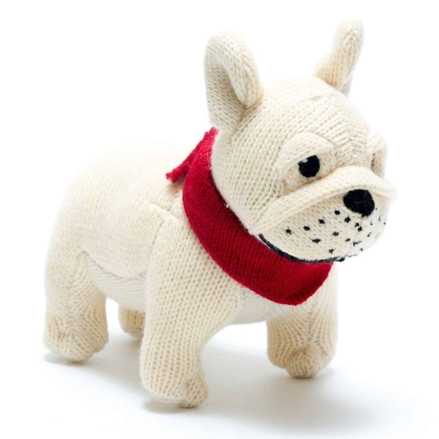 Best Years Bull Dog Knitted Baby Rattle