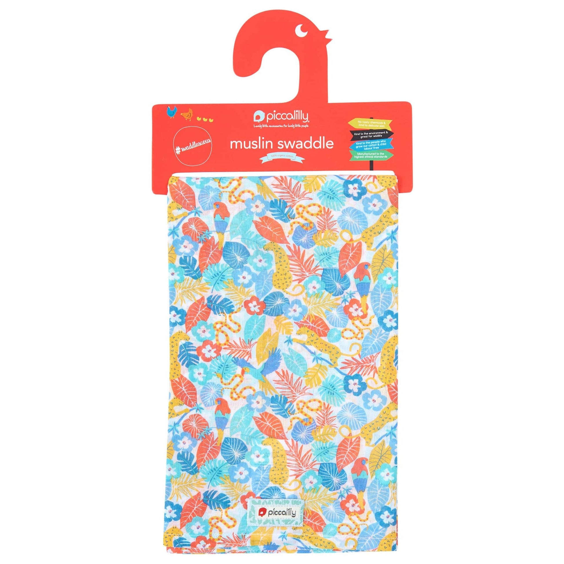 Piccalilly - Muslin Swaddle Jungle
