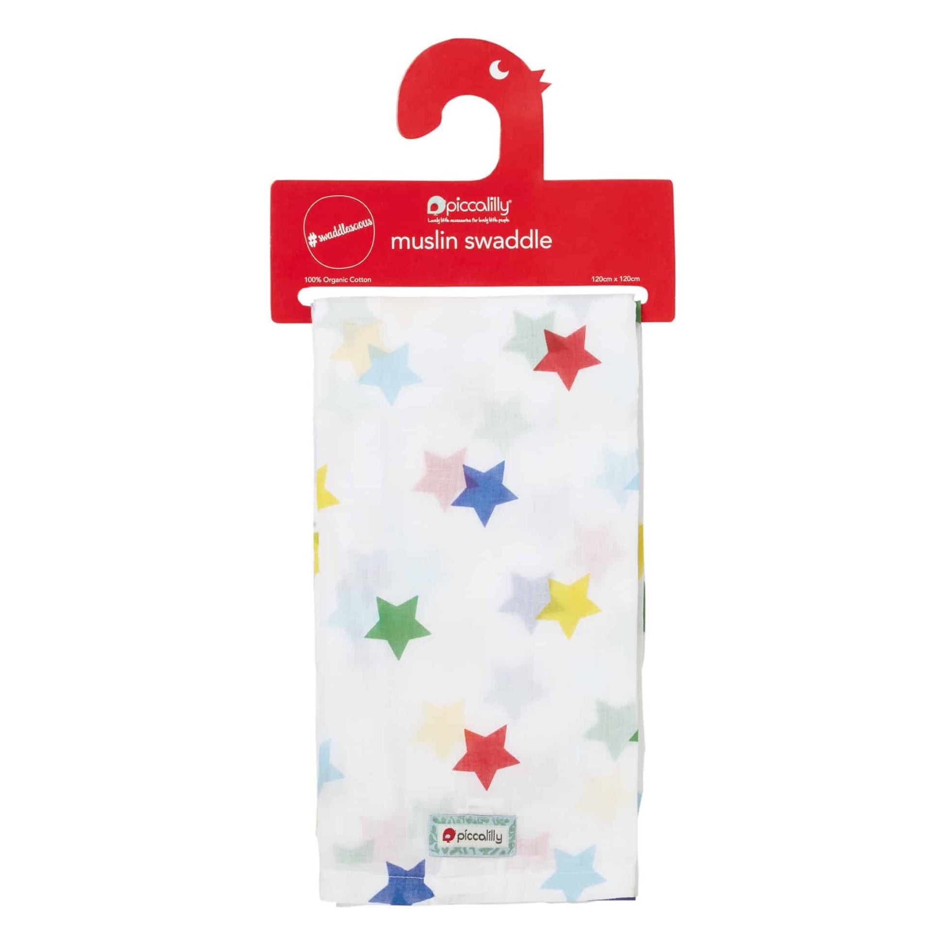 Piccalilly - Muslin Swaddle Rainbow Star