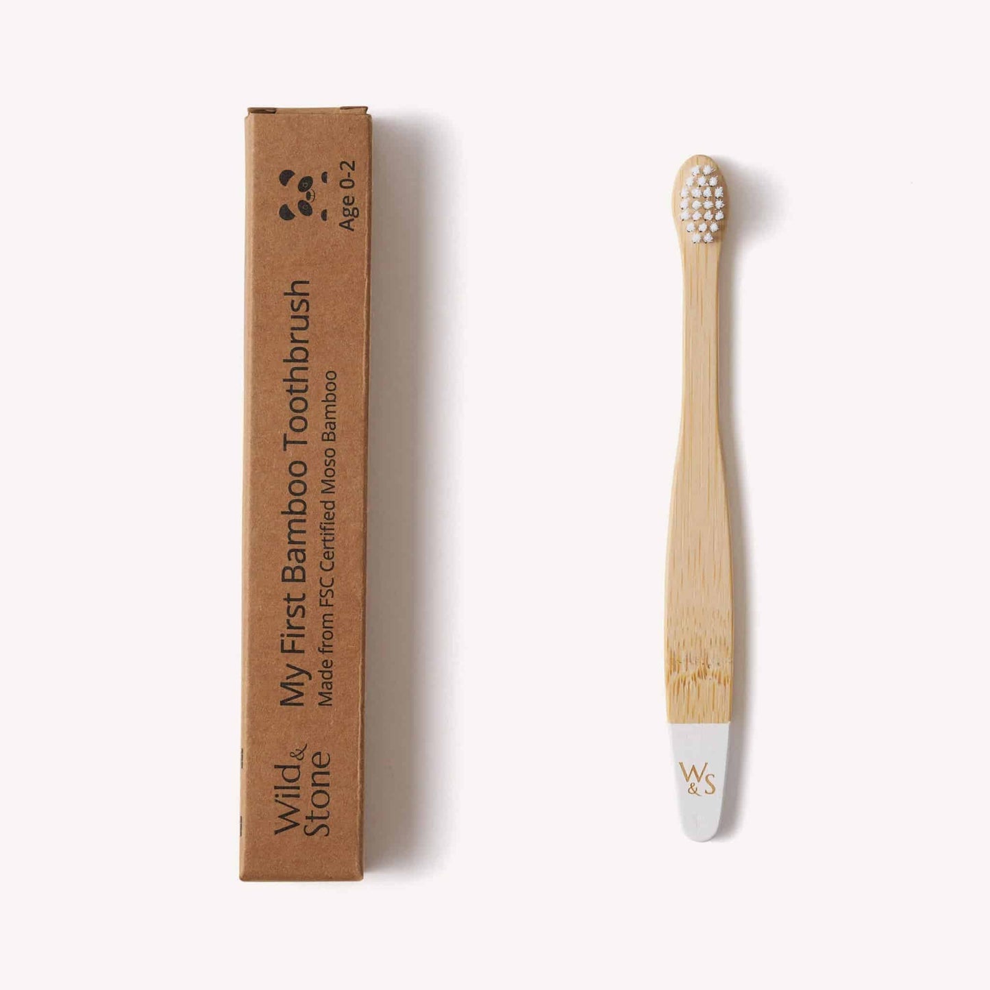 Wild and Stone - Baby Bamboo Toothbrush - White