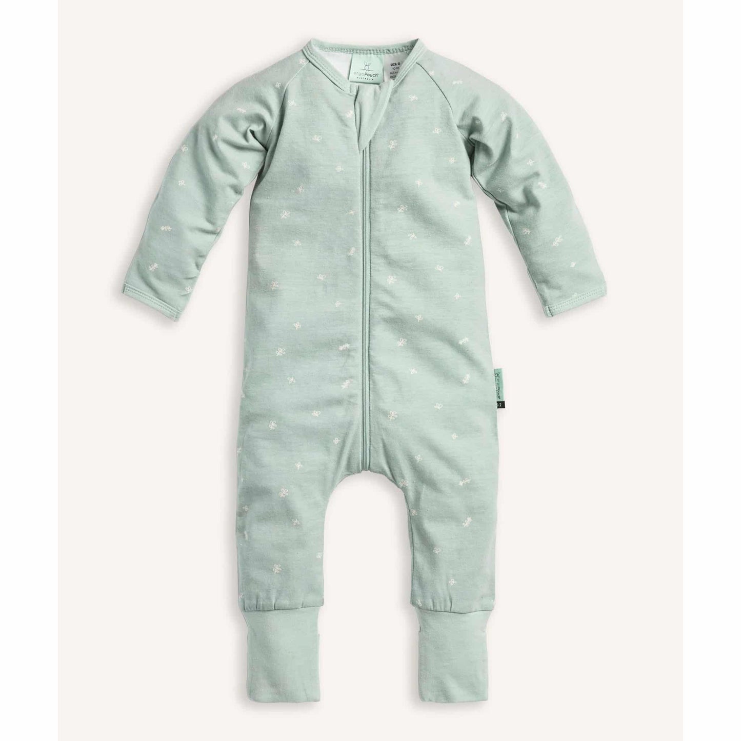 ergopouch Layers Long Sleeve Babygrow 0.2 TOG Sage